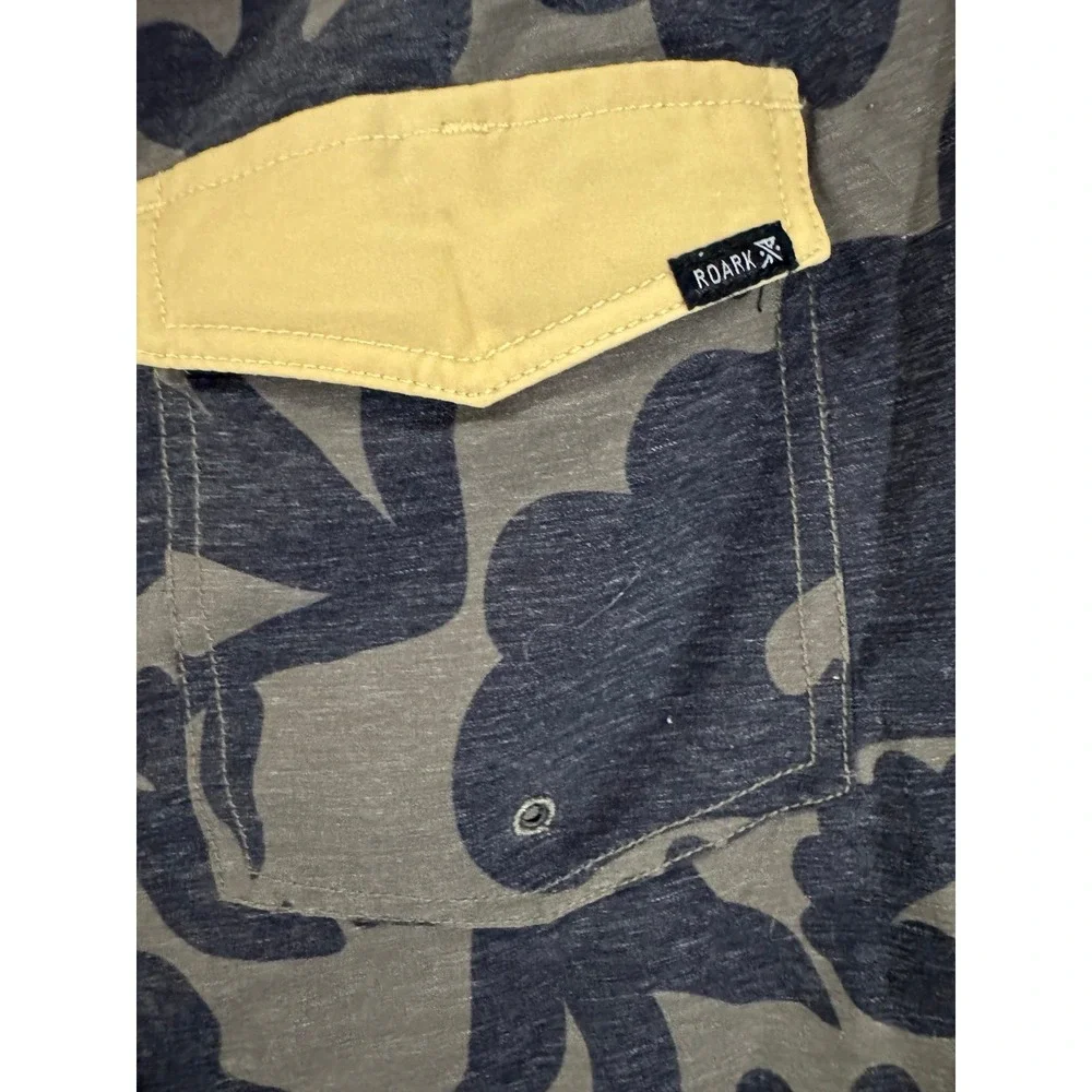 Roark The Passage boardshorts green black yellow floral 6